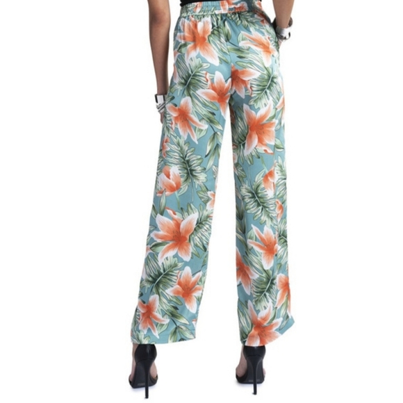 - CLOSETTE CHIC high wasted Satin pants - Picture 2 of 3